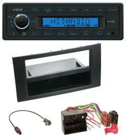 Автомагнитола VDO Bluetooth USB AUX MP3 для Ford Focus/C-Max/S-Max/Galaxy (2003–2007), черный