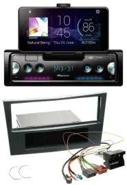 Автомагнитола Pioneer USB MP3 Bluetooth DAB для Opel Corsa D (с 2005), черный (Stealth Black)