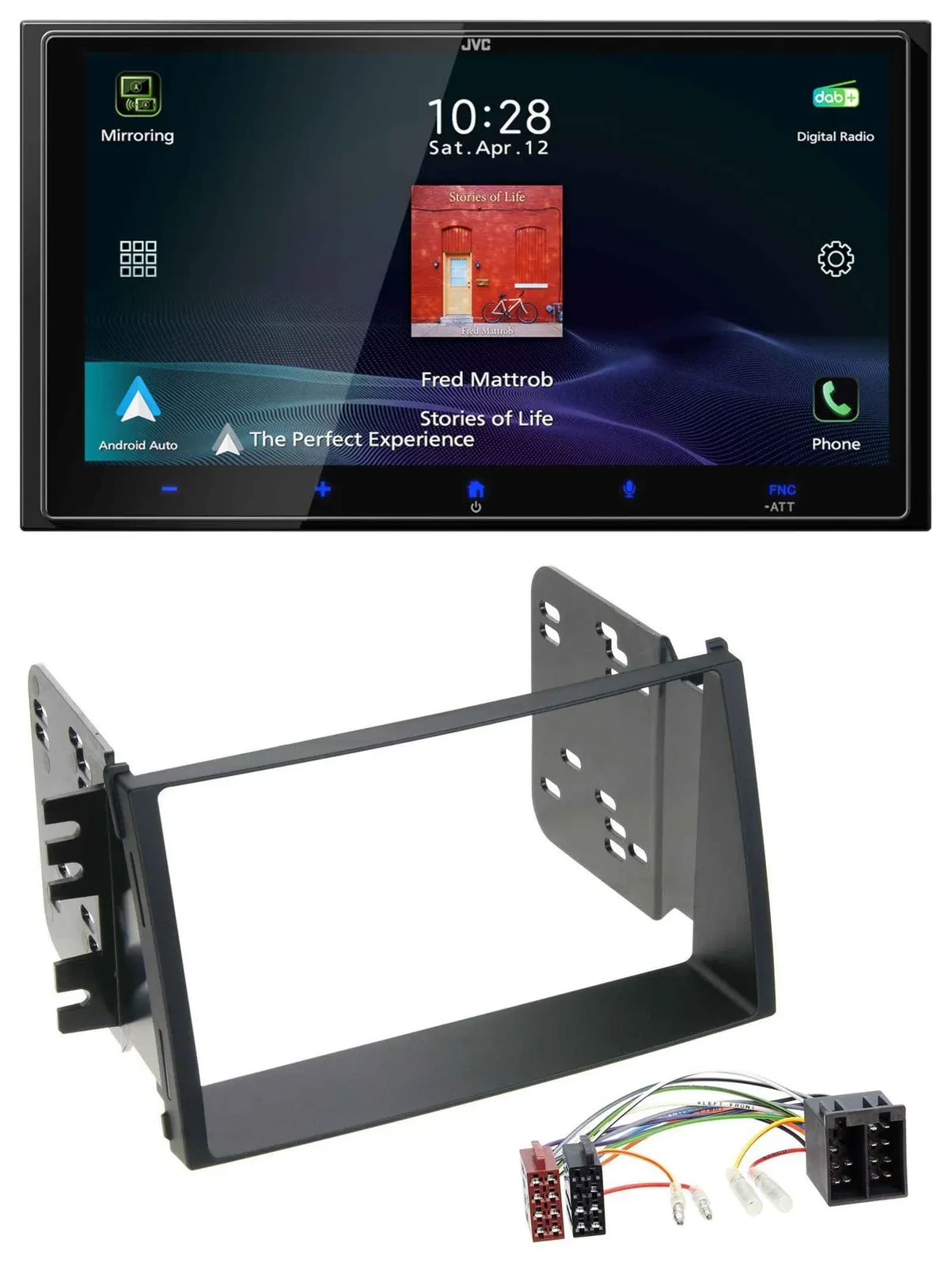 JVC USB Bluetooth 2DIN DAB MP3 Autoradio für Kia Soul (AM, 2008-2011)