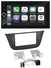 Blaupunkt 2DIN Bluetooth DAB USB DVD MP3 Autoradio für Iveco Daily (ab 2014)