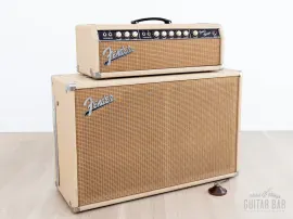 1962 Fender Bandmaster Vintage Pre-CBS Tube Amp w/ 2x12 Cab, Oxford 12L6, Covers