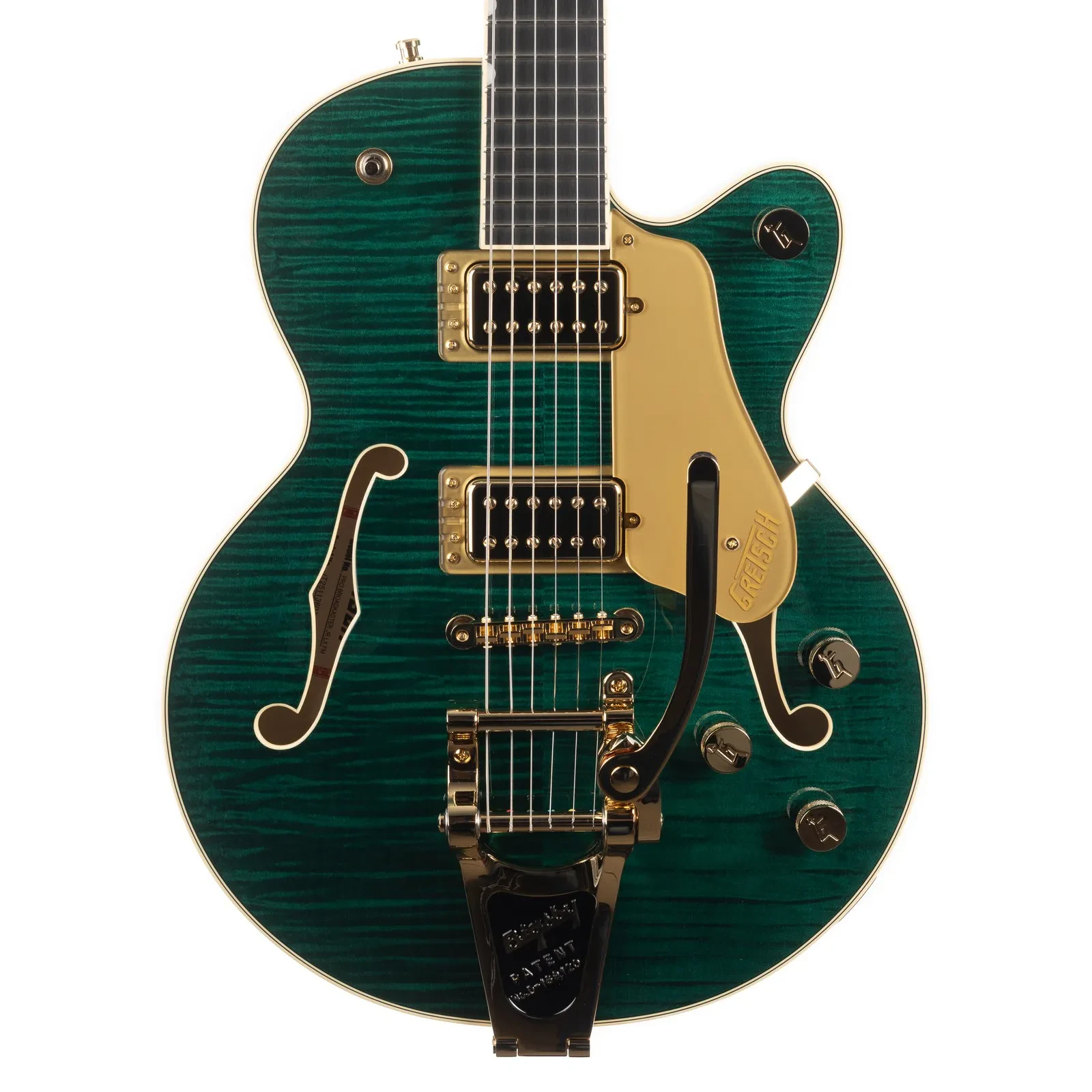 Электрогитара Gretsch Broadkaster Jr. LX Figured Center Block с Bigsby, Tropic Aura, с кейсом