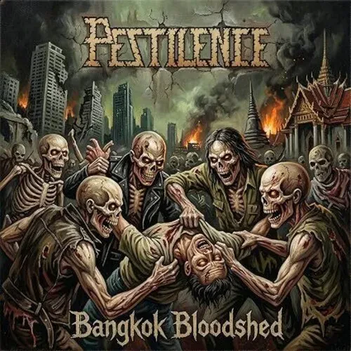 Виниловая пластинка Pestilence - Bangkok Bloodshed - Green Vinyl [New Vinyl LP] Colored Vinyl, Green