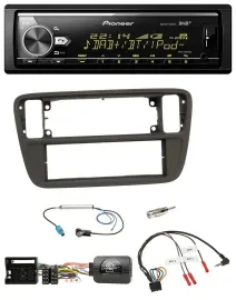Pioneer Bluetooth USB DAB Lenkrad Autoradio für VW Up AA AAN 11-16 schwarz