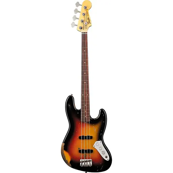 Бас-гитара Fender Custom Shop Jaco Pastorius Tribute Relic Jazz Bass 3-Color Sunburst