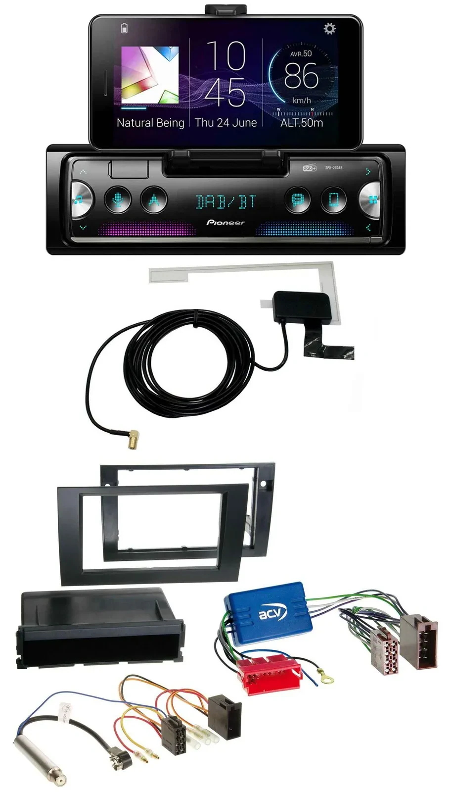 Pioneer DAB Bluetooth MP3 USB Autoradio für Audi A4 B6 B7 01-08 Symphony Aktivsy