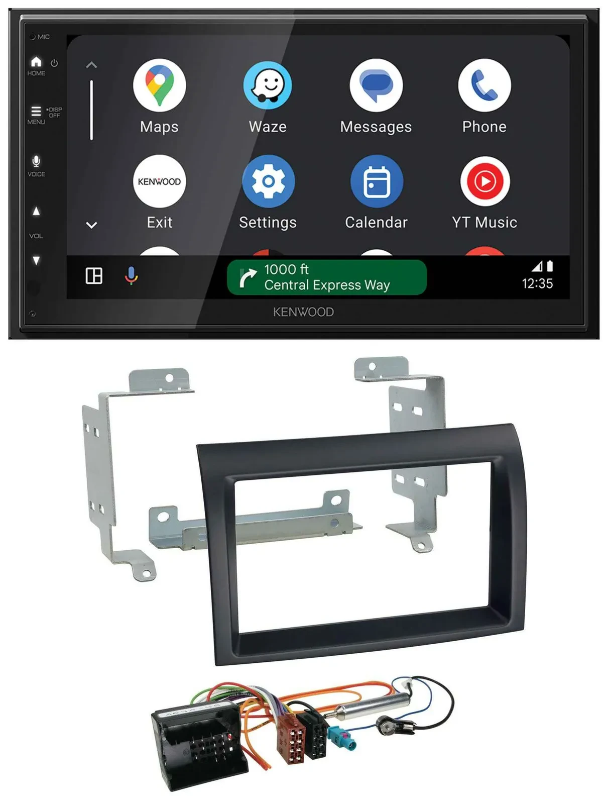 Автомагнитола для Citroen Jumper Kenwood 2DIN, DAB, Bluetooth, USB, MP3 (2006–2011)