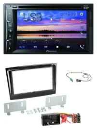 Pioneer Bluetooth 2DIN USB DVD DAB MP3 Autoradio für Fiat Doblo ab 2015 piano sc