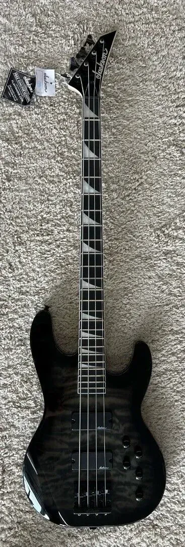 Бас-гитара Jackson JS3Q Concert Transparent Black Burst
