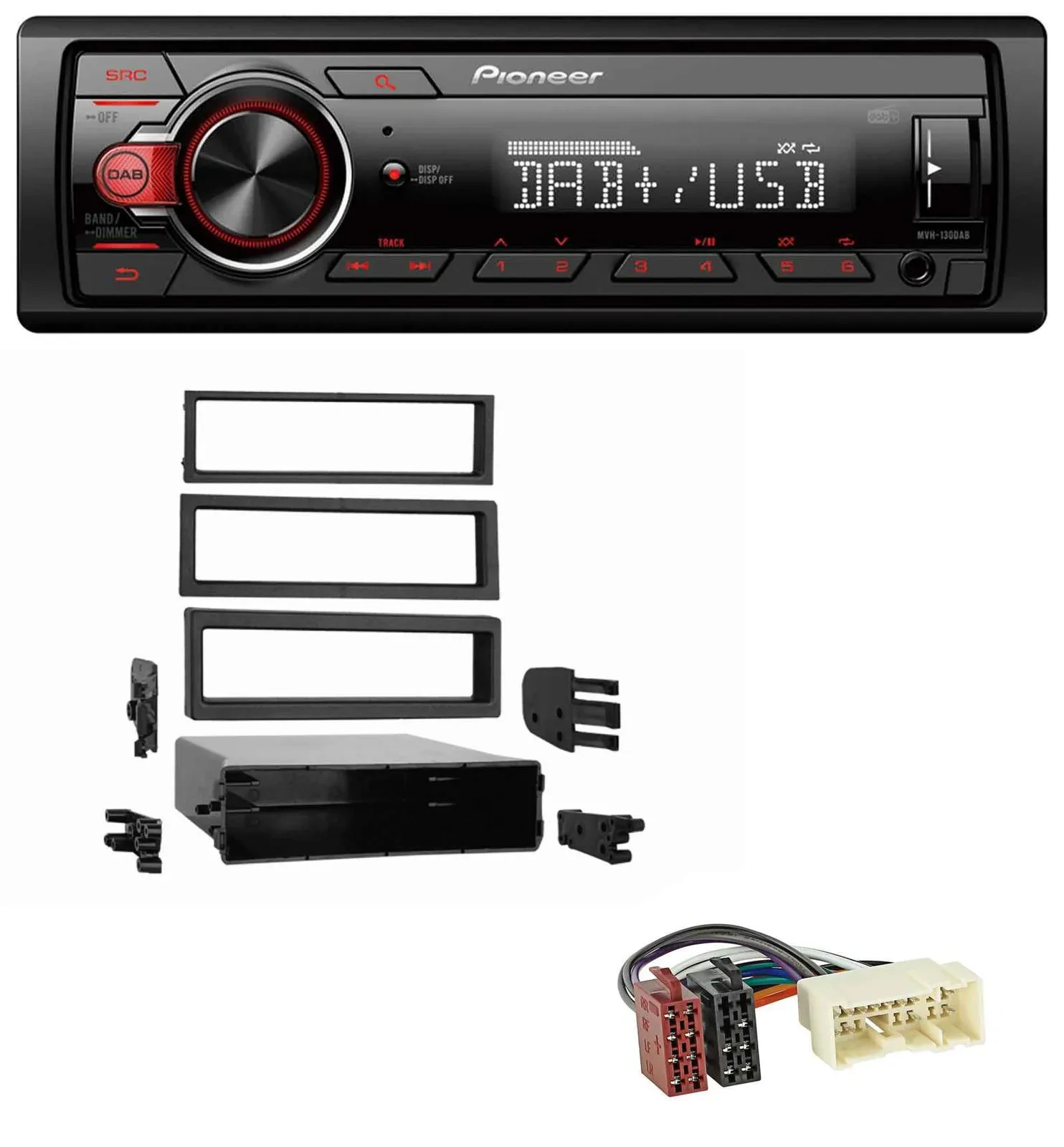 Автомагнитола для Nissan Xterra (2000–2004) Pioneer 1-DIN DAB USB AUX MP3
