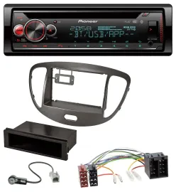Pioneer MP3 DAB CD Bluetooth USB Autoradio für Hyundai i10 2008-2013 dunkelsilbe