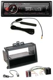 Автомагнитола для Hyundai i20 2008–2011 Pioneer 1-DIN, DAB, USB, AUX, MP3, с карманом Rubber-Touch