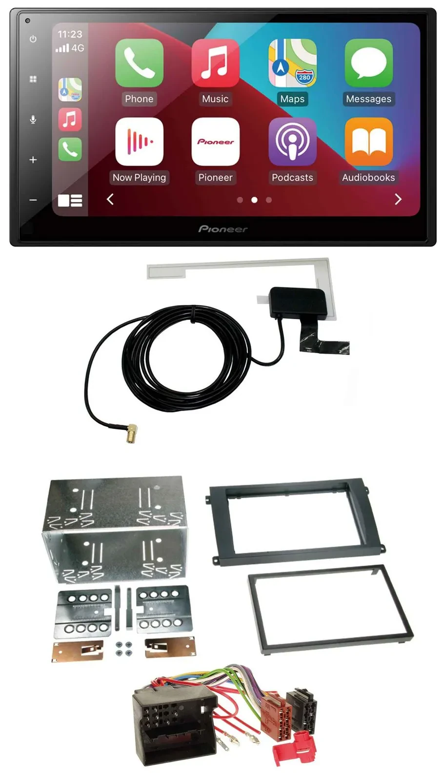 Pioneer USB Bluetooth DAB MP3 2DIN Autoradio für Porsche Cayenne 2007-2010