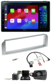 Pioneer Bluetooth DAB Lenkrad USB Autoradio für Alfa GT 147 2007-2010 silbergrau