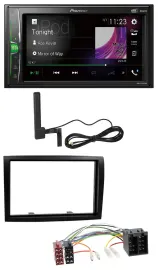 Pioneer MP3 DAB AUX 2DIN Bluetooth Autoradio für Fiat Ducato Citroen Jumper Peug