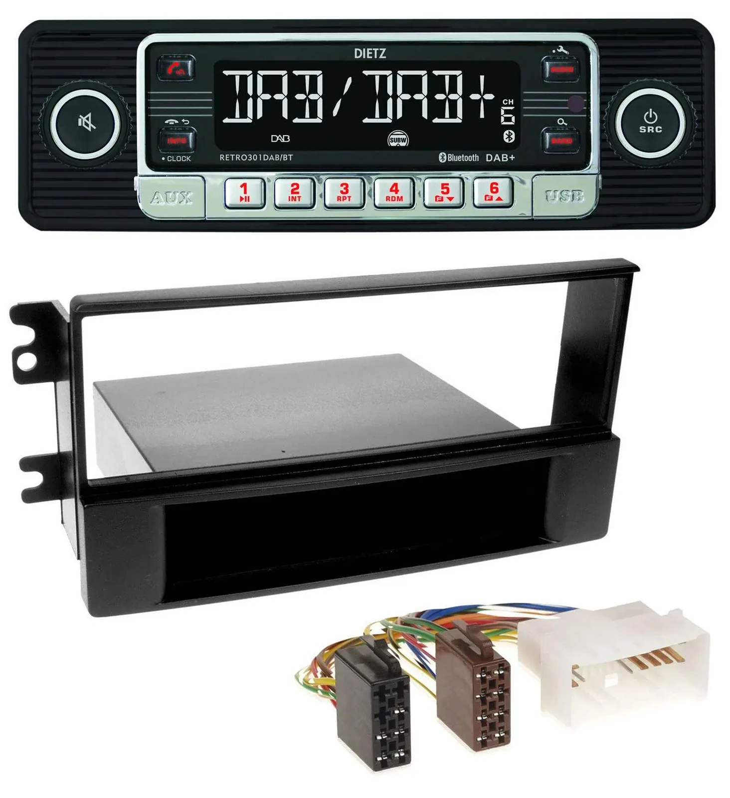 Dietz USB DAB MP3 Bluetooth Autoradio für Kia Sportage (ab 2005)