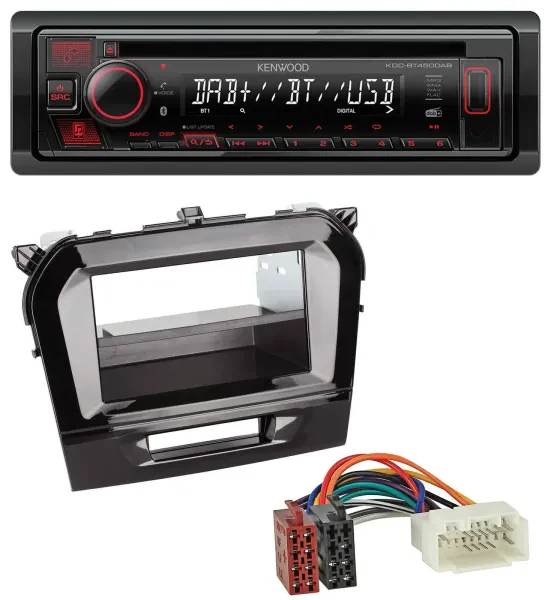 Kenwood MP3 CD USB Bluetooth DAB Autoradio für Suzuki Vitara (ab 2015)