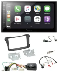 Pioneer Lenkrad Bluetooth DAB 2DIN USB Autoradio für Hyundai i40 VF ab 2011 schw