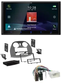 JVC USB Bluetooth 2DIN DAB MP3 Autoradio für Mitsubishi Eclipse 4G 05-12