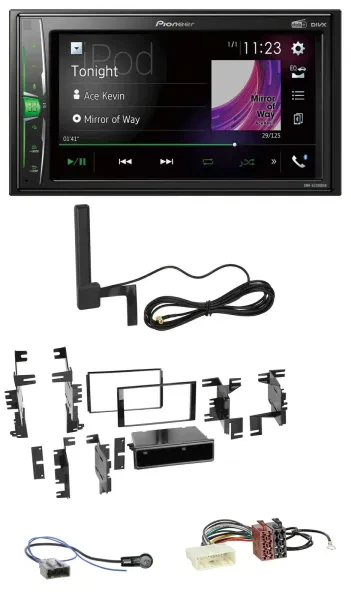 Pioneer MP3 DAB AUX 2DIN Bluetooth Autoradio für Nissan Versa Tiida C11 2007-201