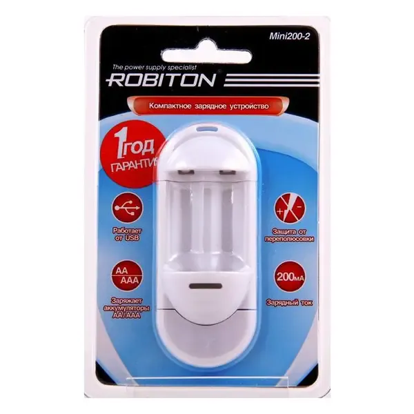 Зарядное устройство для радиосистемы Robiton Mini200-2 BL1