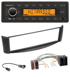 Continental 1DIN DAB MP3 AUX USB Autoradio für Smart ForTwo (1998-2007)
