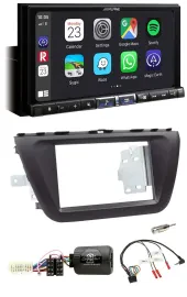 Alpine 2DIN DAB USB Lenkrad Bluetooth Autoradio für Suzuki SX4 ab 2013
