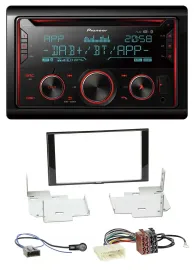 Автомагнитола Pioneer 2DIN DAB, CD, MP3, USB, Bluetooth для Nissan Micra/Note (с 2013)