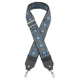 Ремень для гитары Henry Heller HJB-L67 Deluxe Jacquard Blue Gray