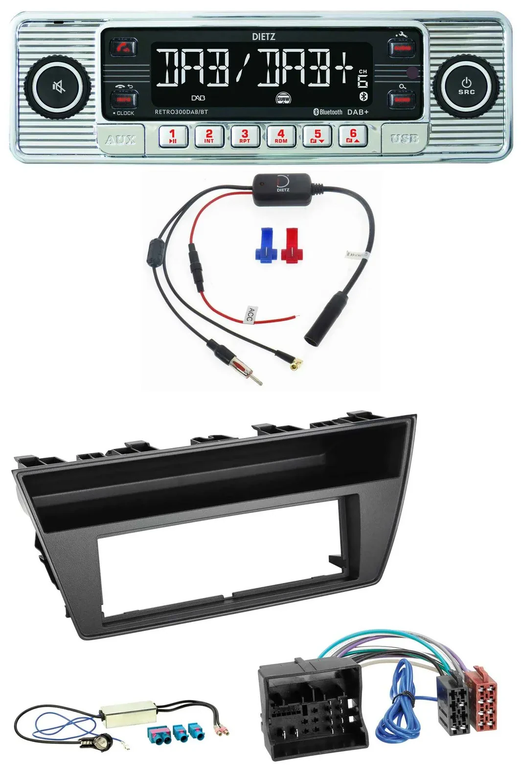 Dietz DAB USB MP3 Bluetooth Autoradio für Skoda Fabia III (2014-2020)