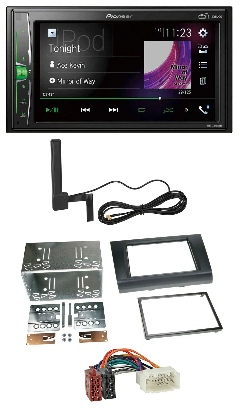 Автомагнитола для Suzuki Swift (2005–2010) Pioneer 2DIN, Bluetooth, DAB, MP3, AUX
