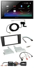 Pioneer DAB Lenkrad Bluetooth 2DIN USB Autoradio für Audi A4 2000-2001