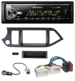 Автомагнитола Pioneer для Kia Picanto (с 2011) Bluetooth, USB, DAB, MP3, Start-Stop