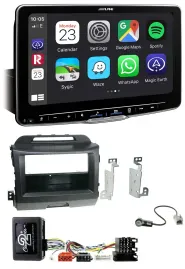 Автомагнитола Alpine Bluetooth USB DAB для Kia Sportage 3 (2010–2015), чёрный