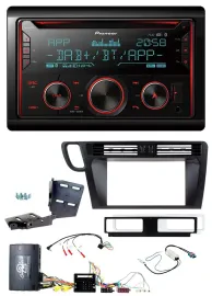 Pioneer 2DIN DAB Lenkrad Bluetooth USB CD Autoradio für Audi Q5 8R 08-17 Infoada