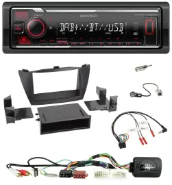 Автомагнитола для Hyundai Tucson 2010–2015 Kenwood Bluetooth, USB, DAB, поддержка кнопок на руле
