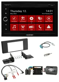 Blaupunkt Lenkrad DVD Bluetooth DAB 2DIN USB Autoradio für Land Rover Range Rove