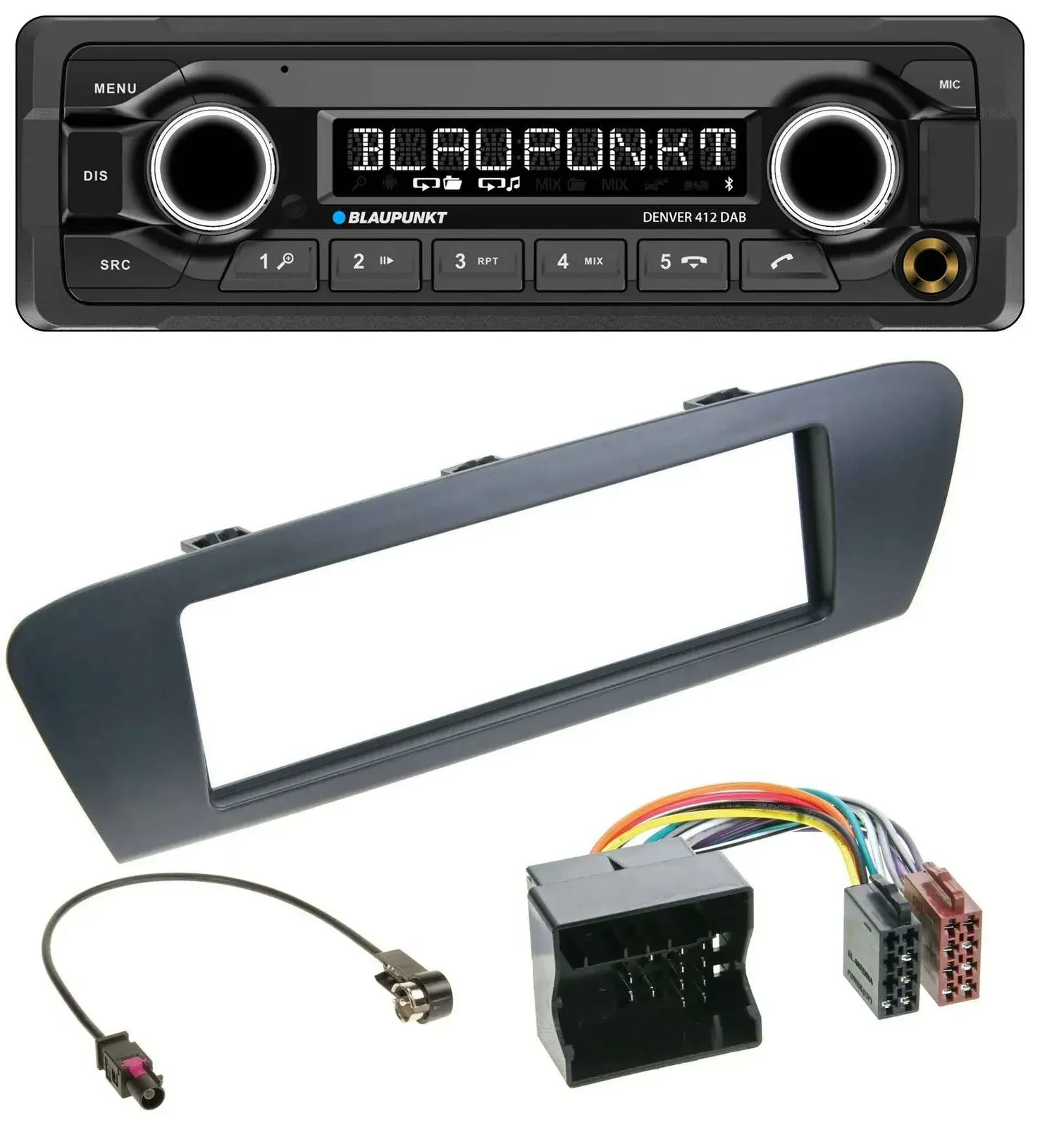 Blaupunkt Bluetooth DAB MP3 USB Autoradio für Renault Scenic (ab 12) - grau
