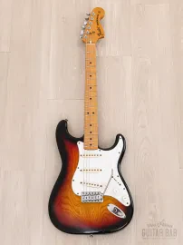 Электрогитара Fender Stratocaster 1972 Vintage Reissue ST72-55 SSS Sunburst w/gigbag Japan 1987