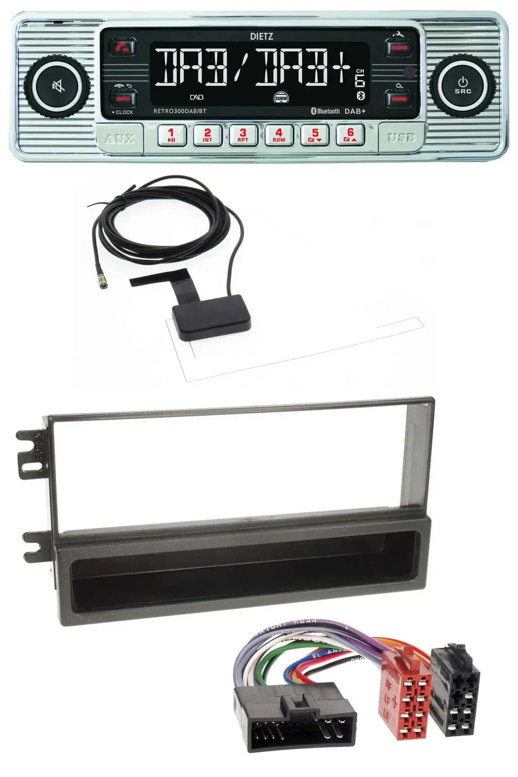 Dietz Bluetooth USB MP3 DAB Autoradio für Kia Sportage I (2000-2005)