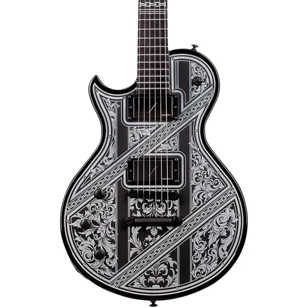 Schecter Guitar Research Solo-II Przym Palladium Left Handed Guitar Gloss Black