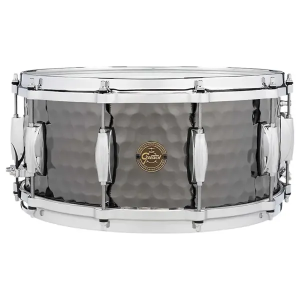 Малый барабан Gretsch Black Steel 14x6.5 Hammered