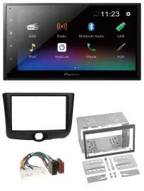 Автомагнитола Pioneer 2-DIN, USB, Bluetooth, DAB, MP3 для Toyota Yaris (1999–2003)