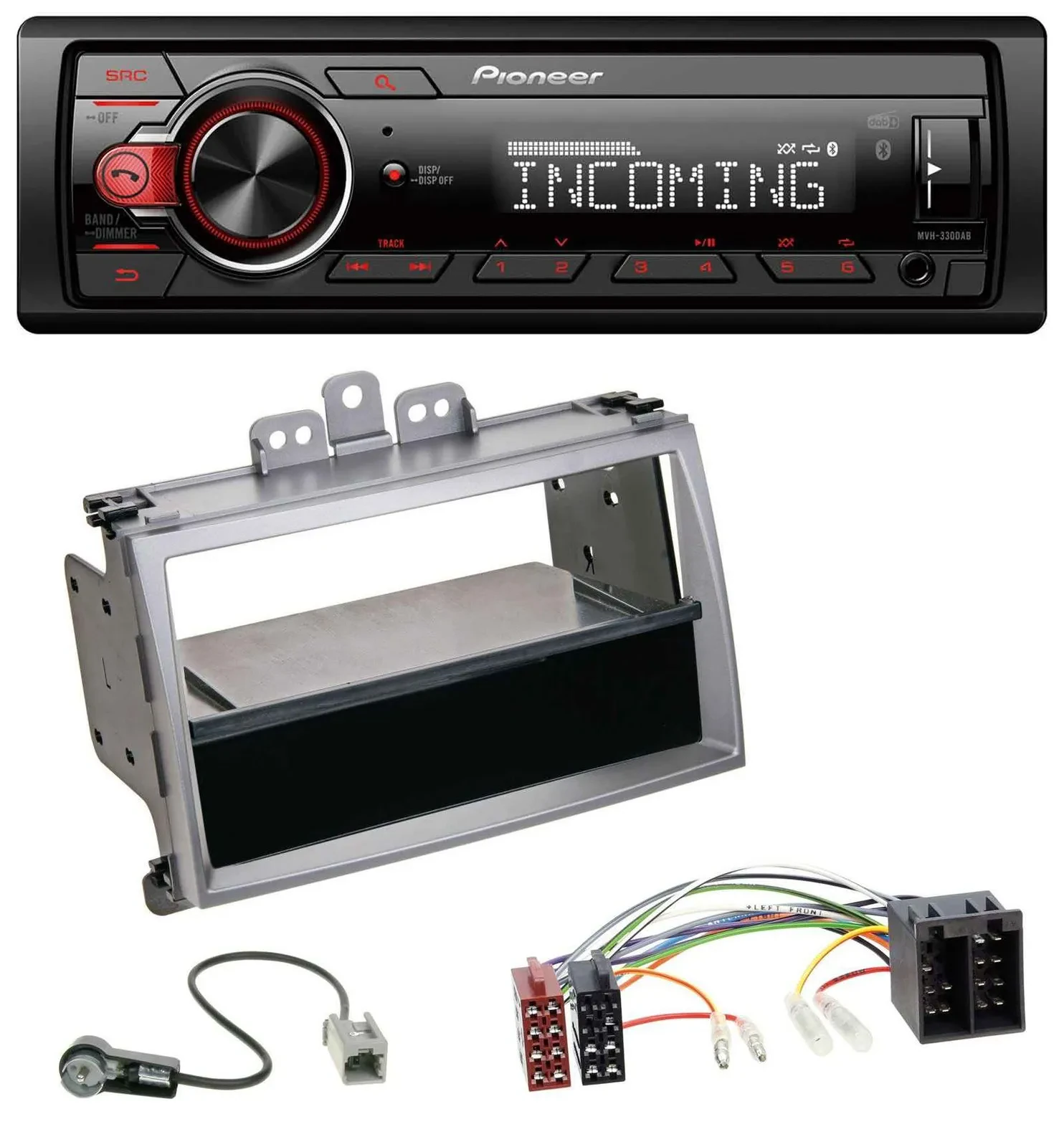 Автомагнитола для Hyundai i20 (2008-2011) Pioneer Bluetooth USB DAB MP3 с монтажным карманом