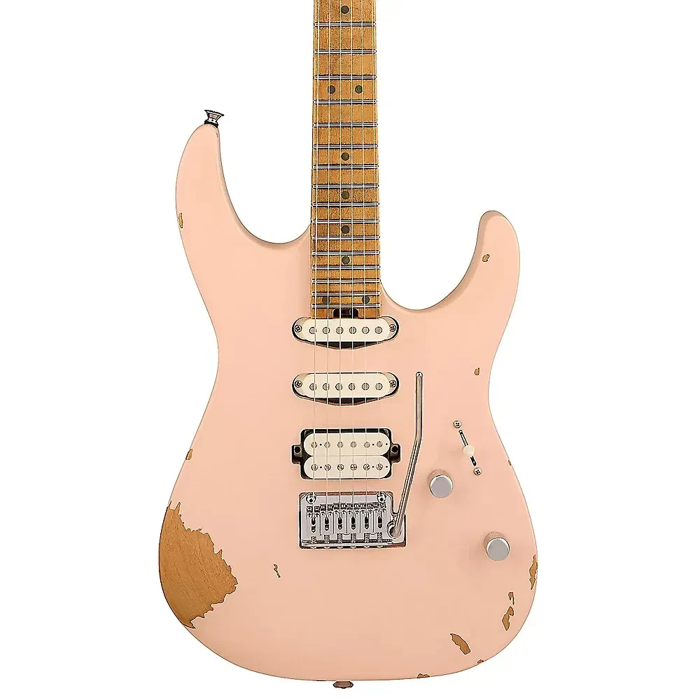 Электрогитара Charvel Rick Graham Signature Pro-Mod DK24 2PT CM Worn Shell Pink HSS с футляром