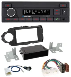 Автомагнитола для Toyota Yaris (2011–2014) Blaupunkt USB, AUX, Bluetooth, MP3, черная