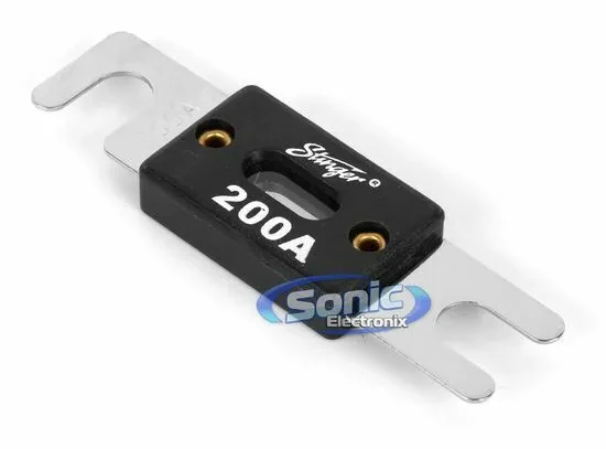 STINGER PRO SPF52200 200 AMP PLATED NICKEL ANL WAFER FUSE 200A CAR STEREO NEW