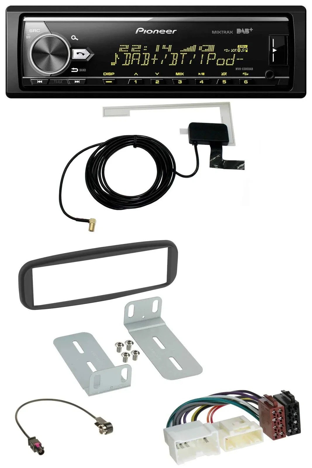 Автомагнитола для Renault Clio (2012–2017) Pioneer Bluetooth DAB USB MP3