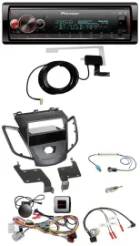 Pioneer Bluetooth DAB USB Lenkrad Autoradio für Ford Fiesta 10-13 ohne Display s