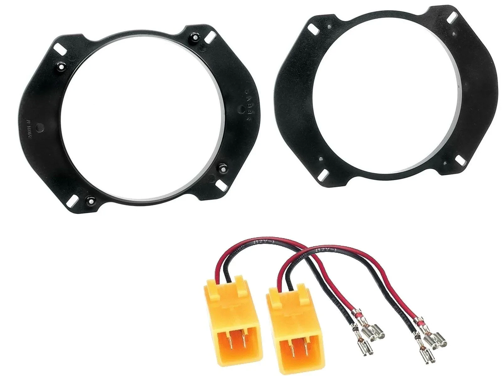 Lautsprechereinbauset für Alfa Romeo Fiat Peugeot 130 mm Hecktür